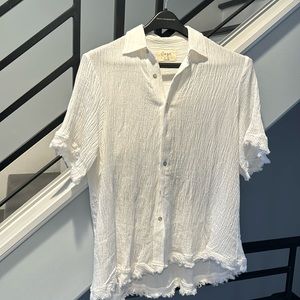 Caye collection men’s button down short sleeves shirt new